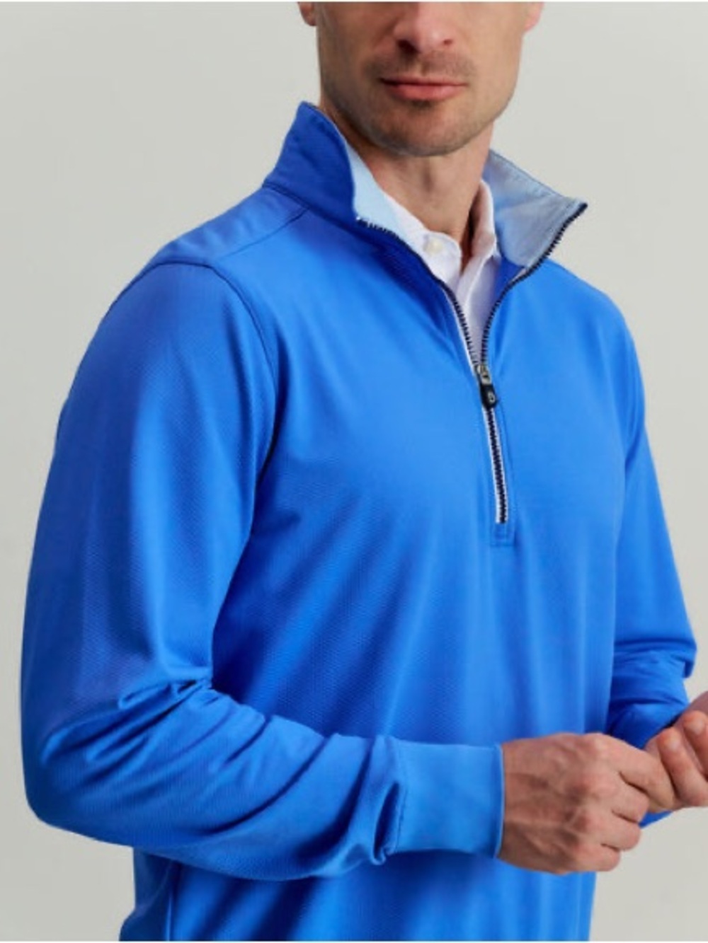B. Draddy Blair 1/4 zip pullover Blue